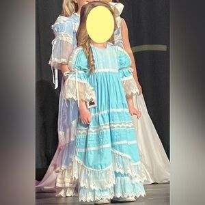 Light Blue Pageant Heirloom Dress